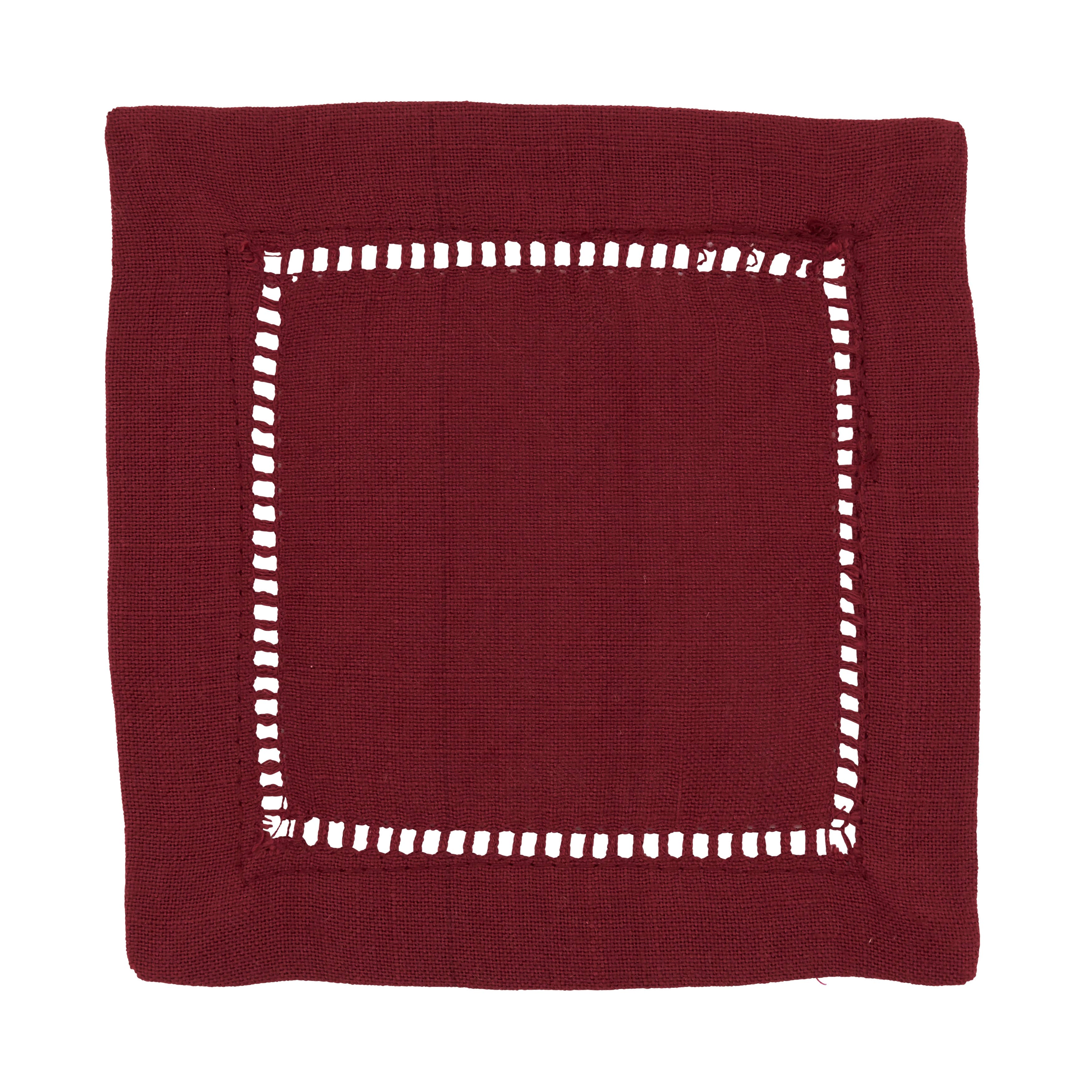 Cocktail Napkin With Hemstitch Border
