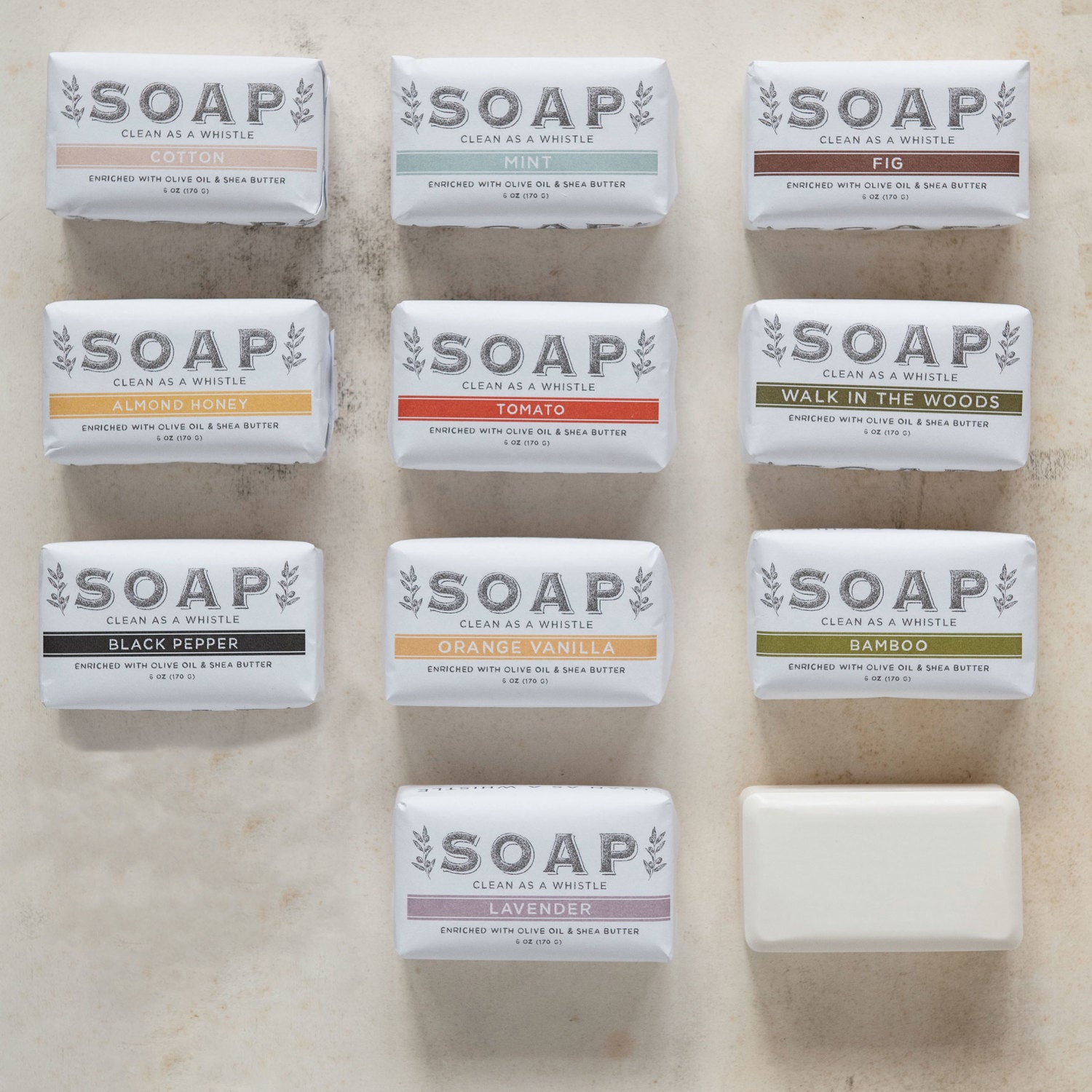 Scented Triple Milled Bar Soap, Set of 40 Assorted