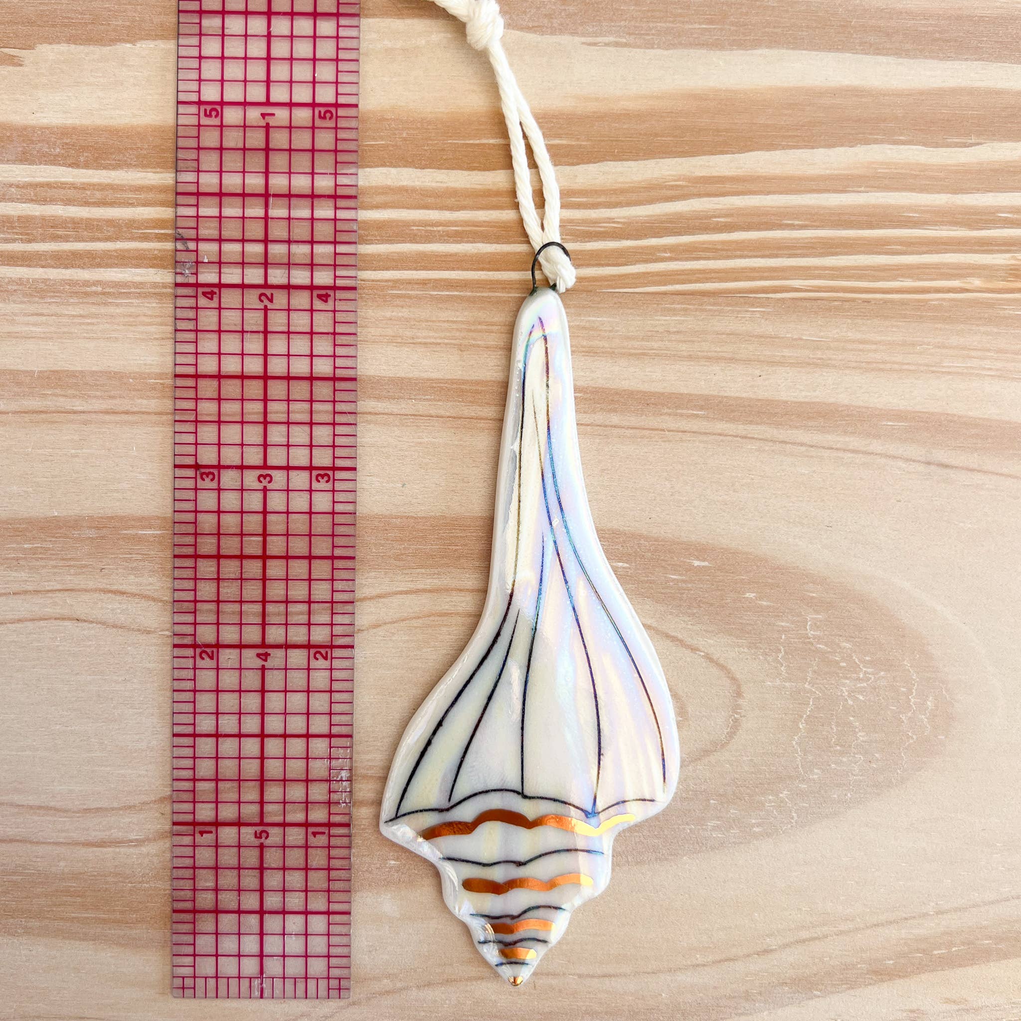 Bone China Seashell Ornament