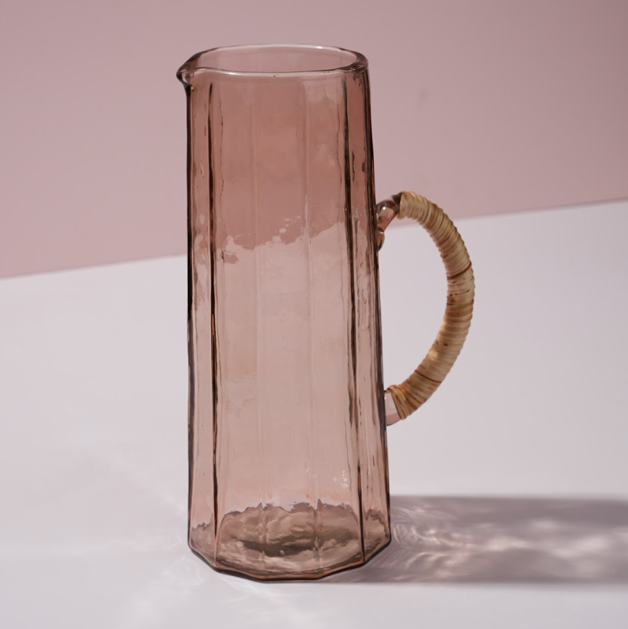 Pink Hammered Water Pitcher - Salt & Creek
