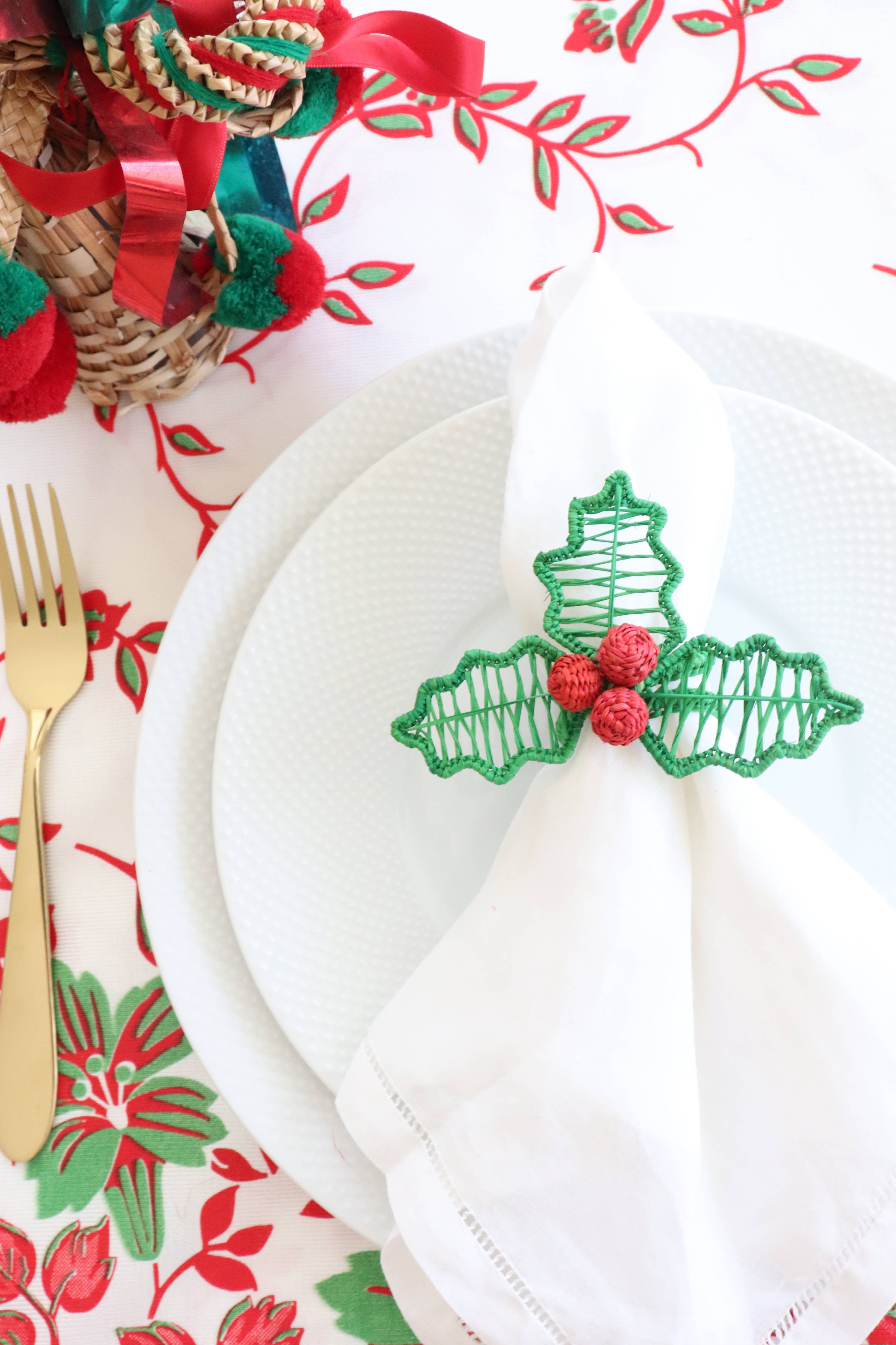Holly Berry Napkin Ring