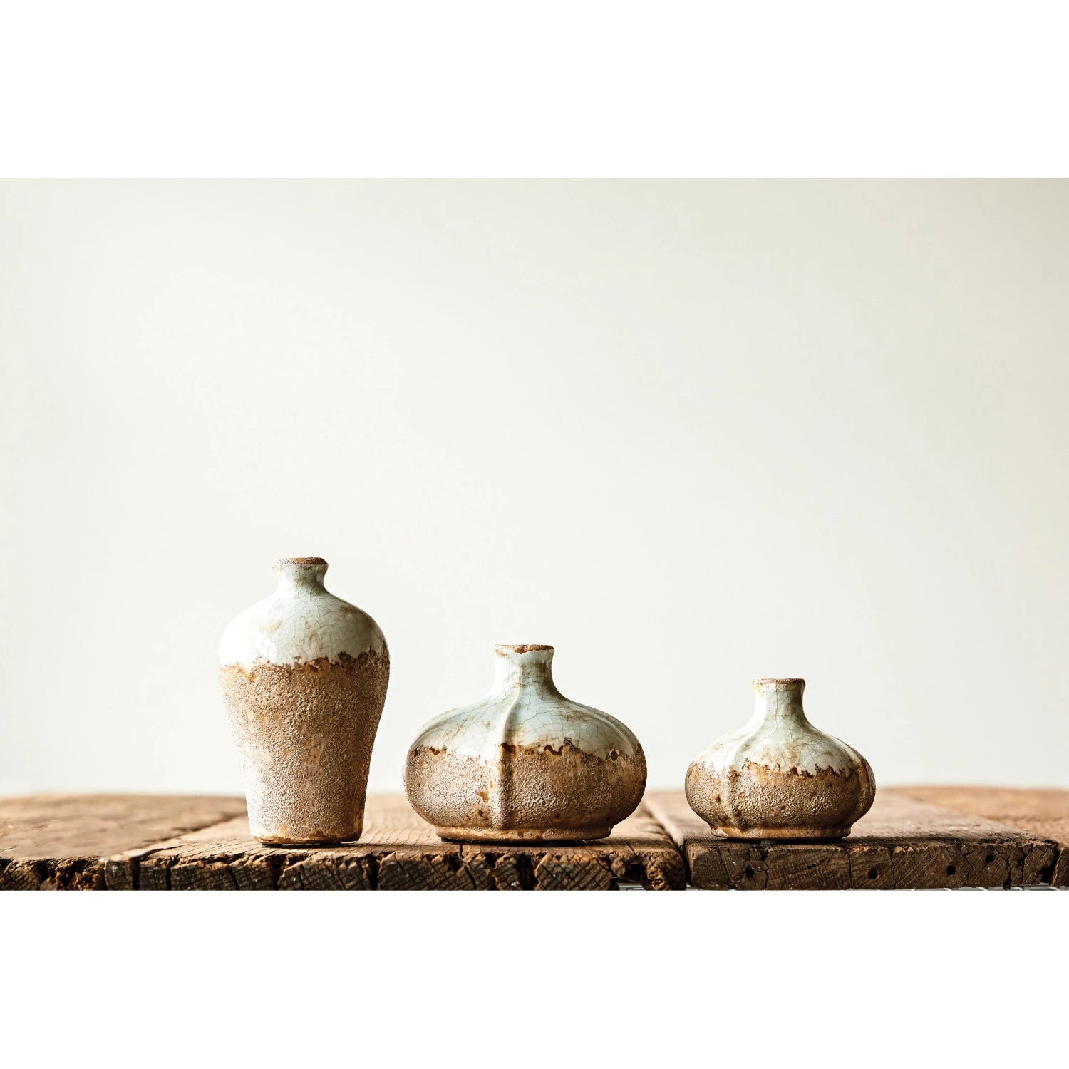 Distressed Terracotta Vases (Set of 3)
