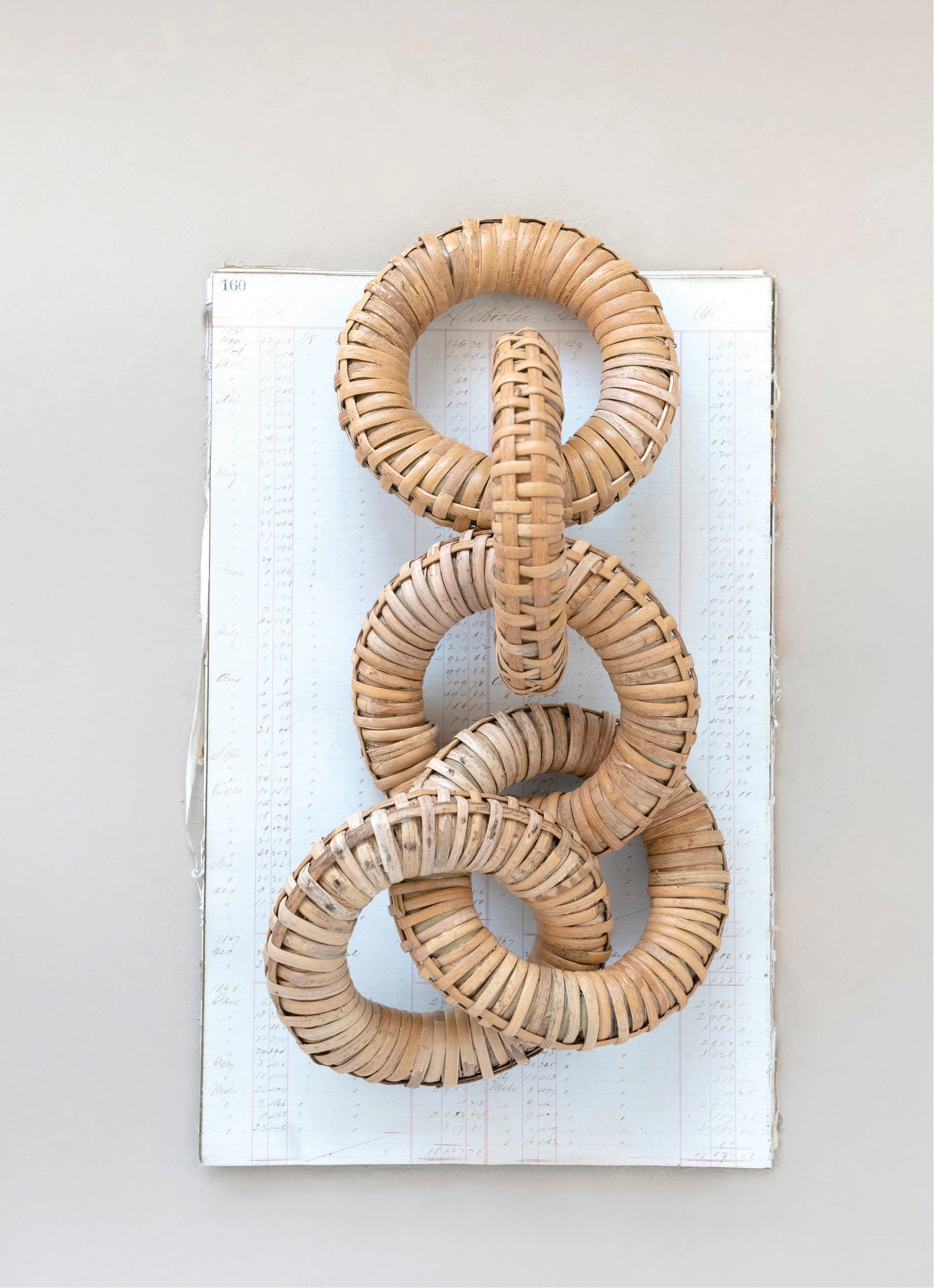 Rattan Wrapped Mango Wood Chain - Salt & Creek