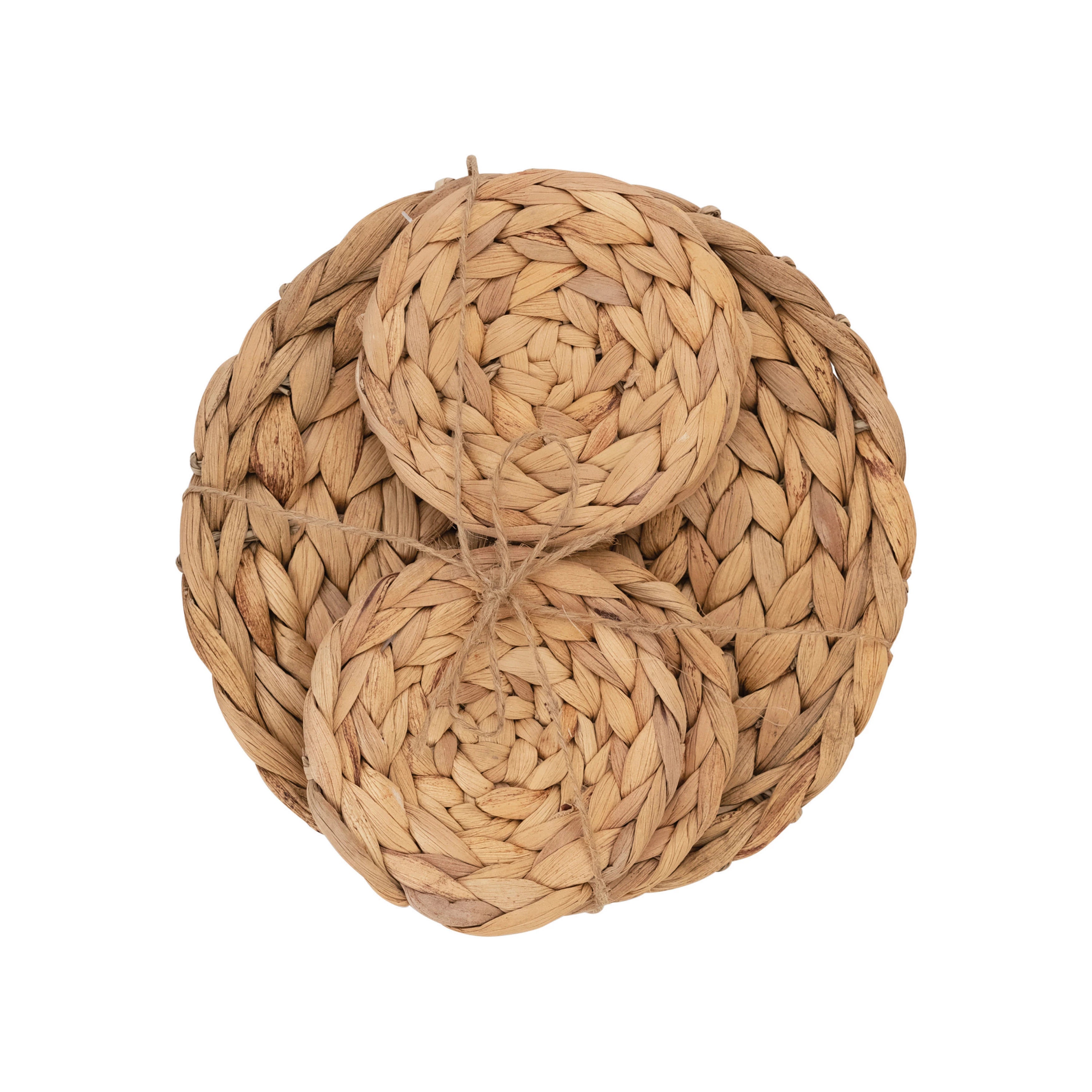 Water Hyacinth Trivet & Round Coasters