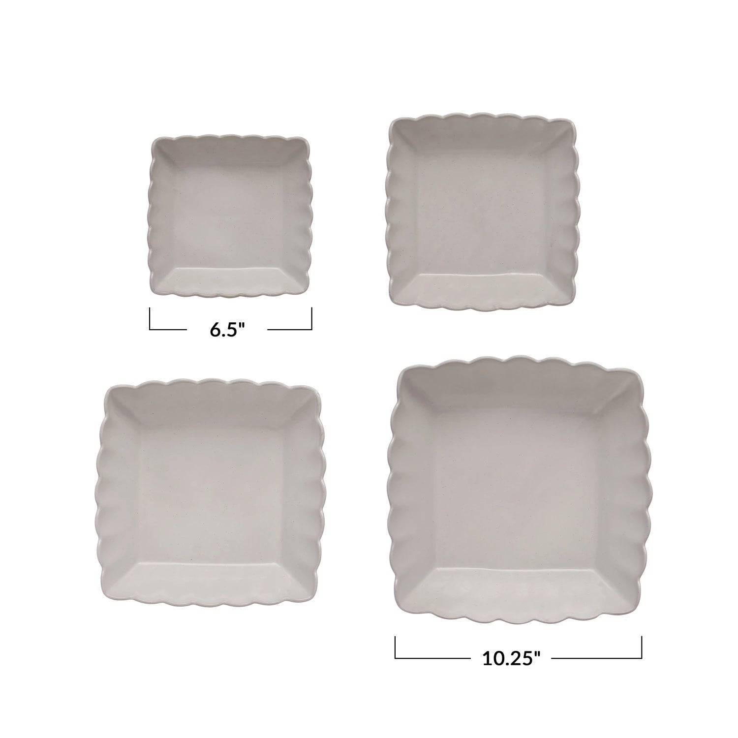 Scalloped Serving Dishes