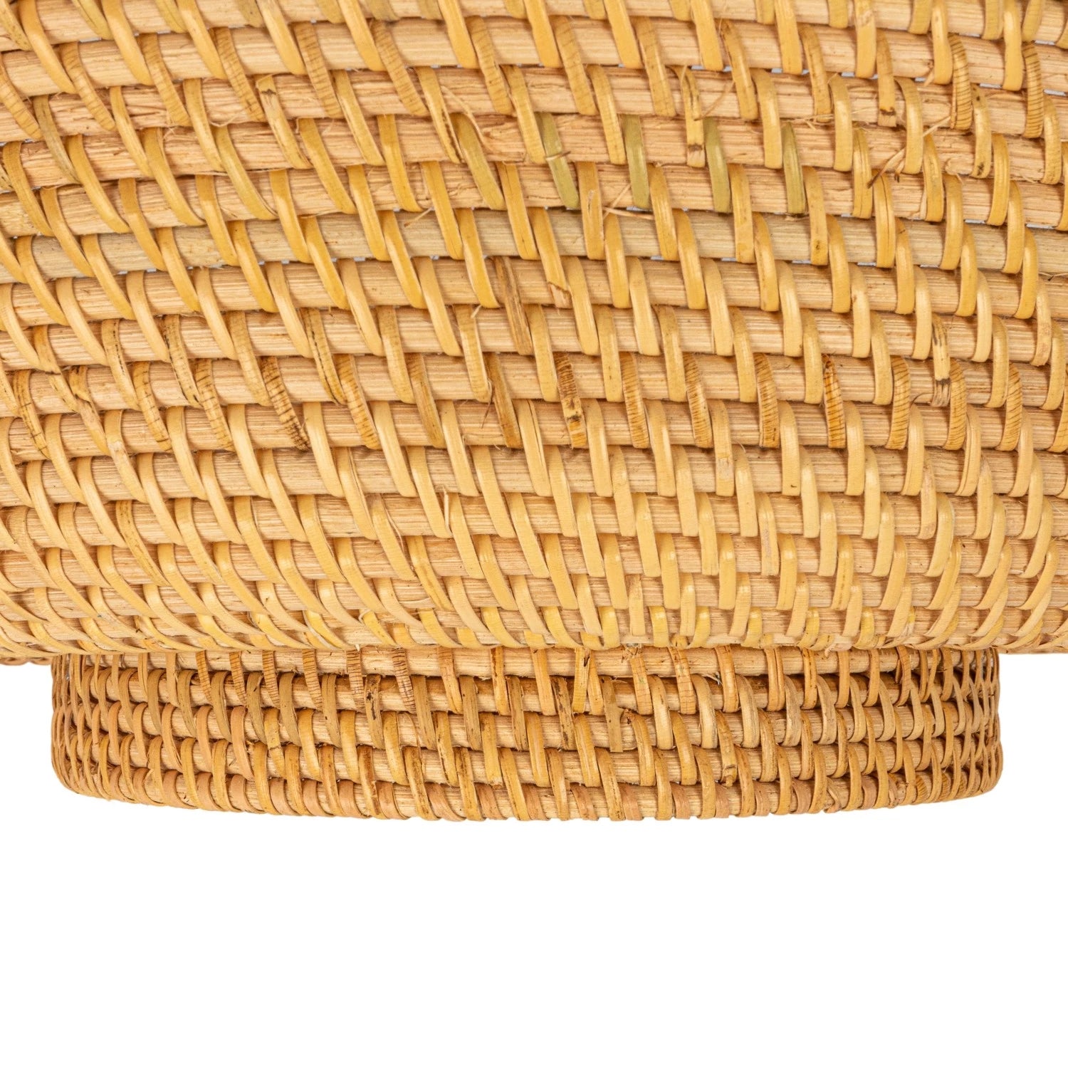 Woven Rattan Footed Bowl