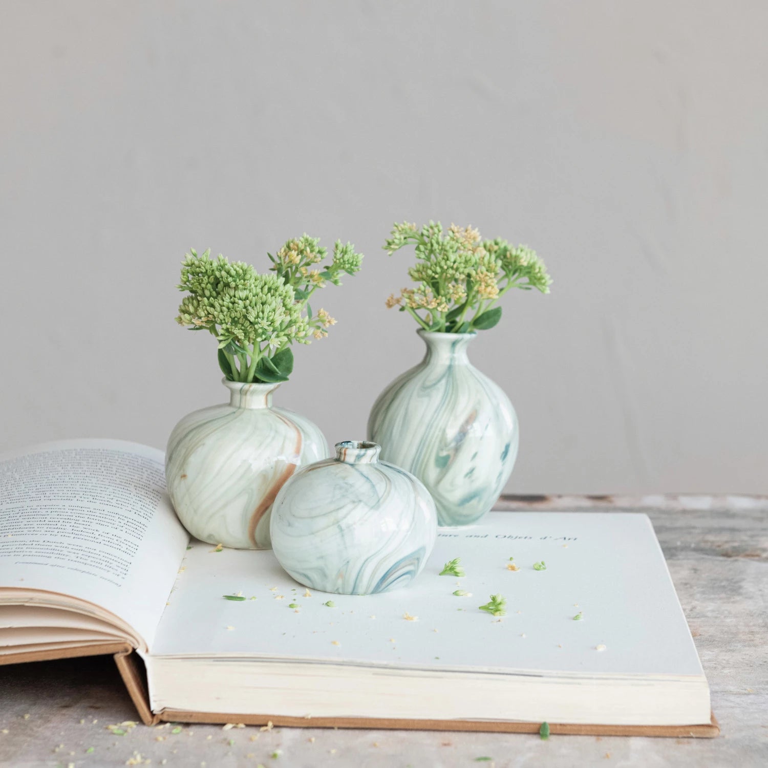 Marbled Vases (Set of 3)