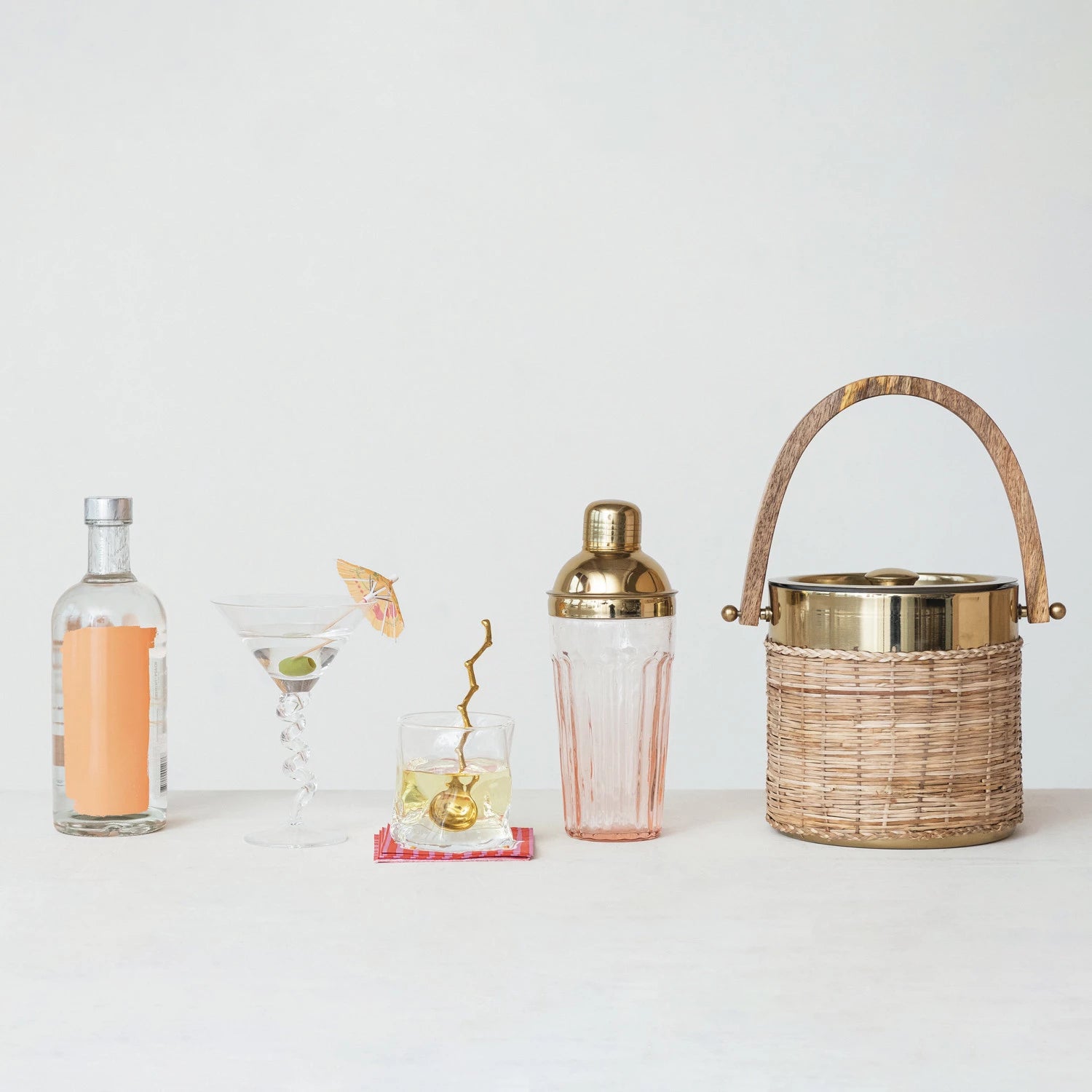 Rattan Ice Bucket - Salt & Creek