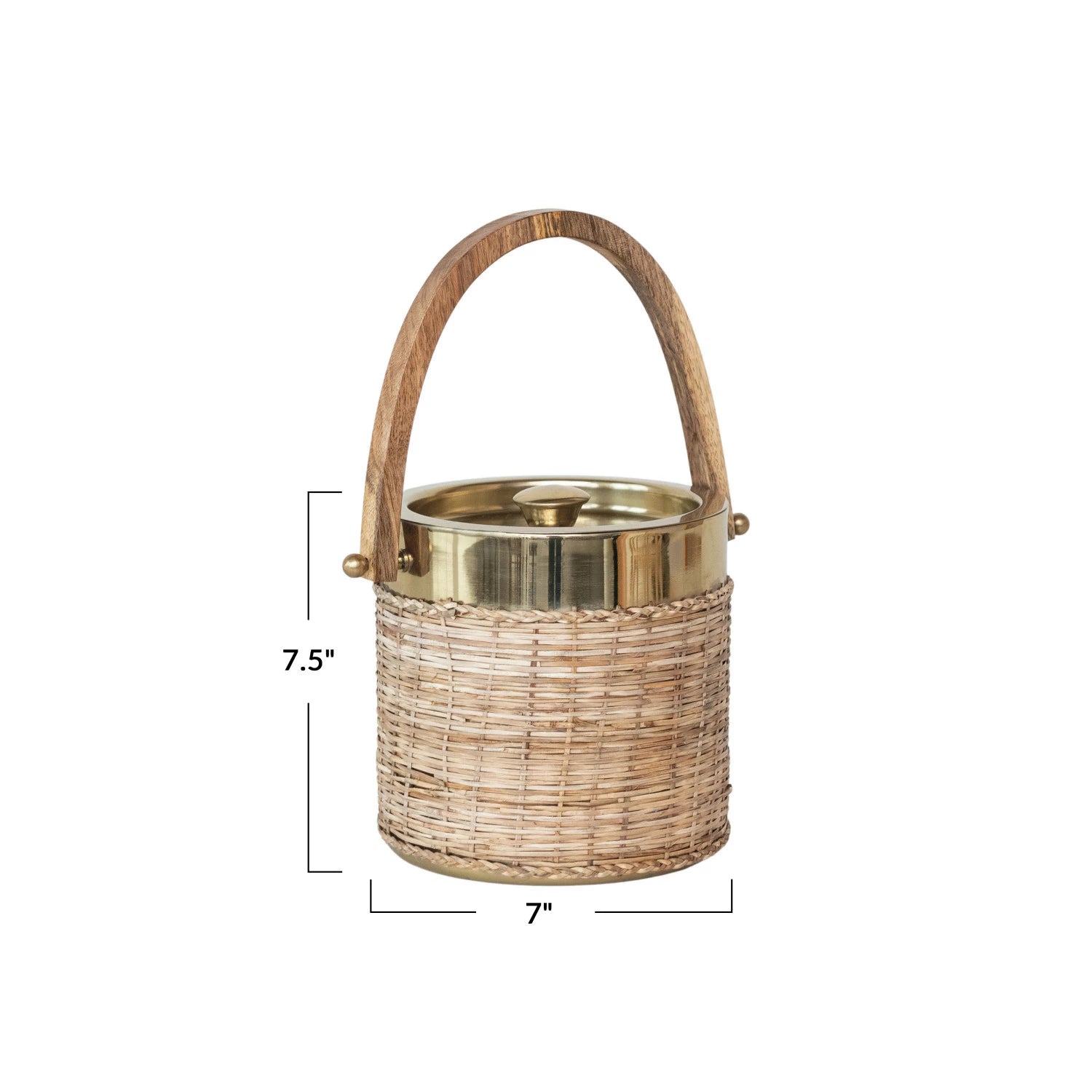 Rattan Ice Bucket - Salt & Creek