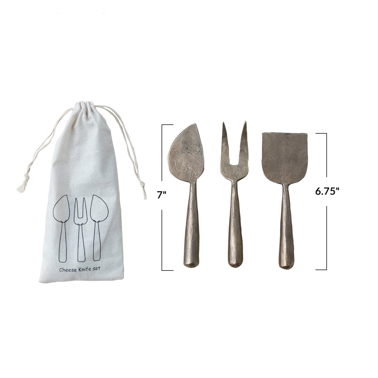 Rustic Metal Cheese Servers