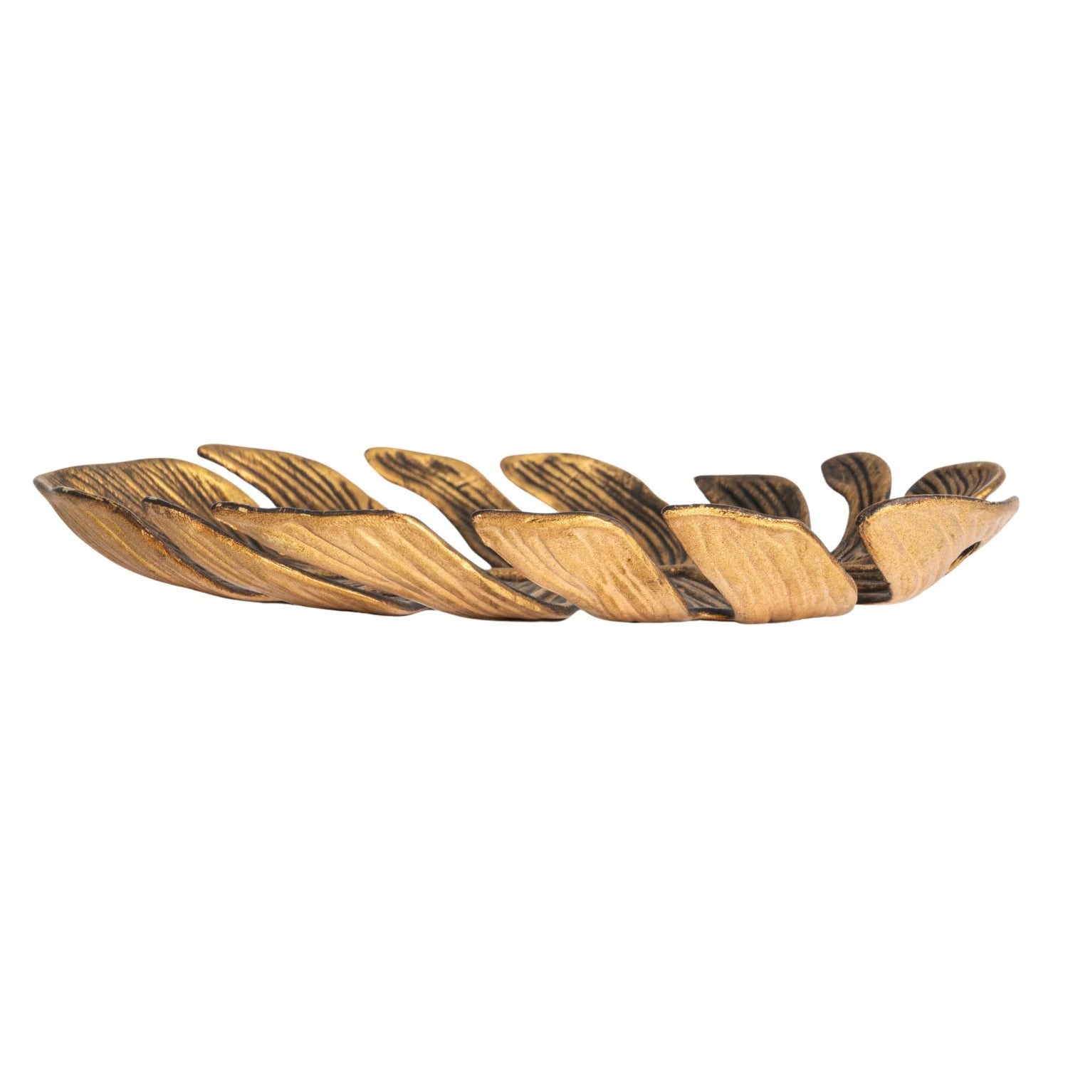 Antique Gold Monstera Leaf