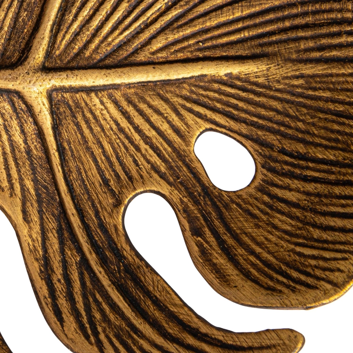 Antique Gold Monstera Leaf
