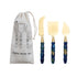 Stainless Steel Cheese Knives Set of 3 in Bag (Each Will Vary)