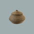 Woven Straw Basket with Lid, Natural