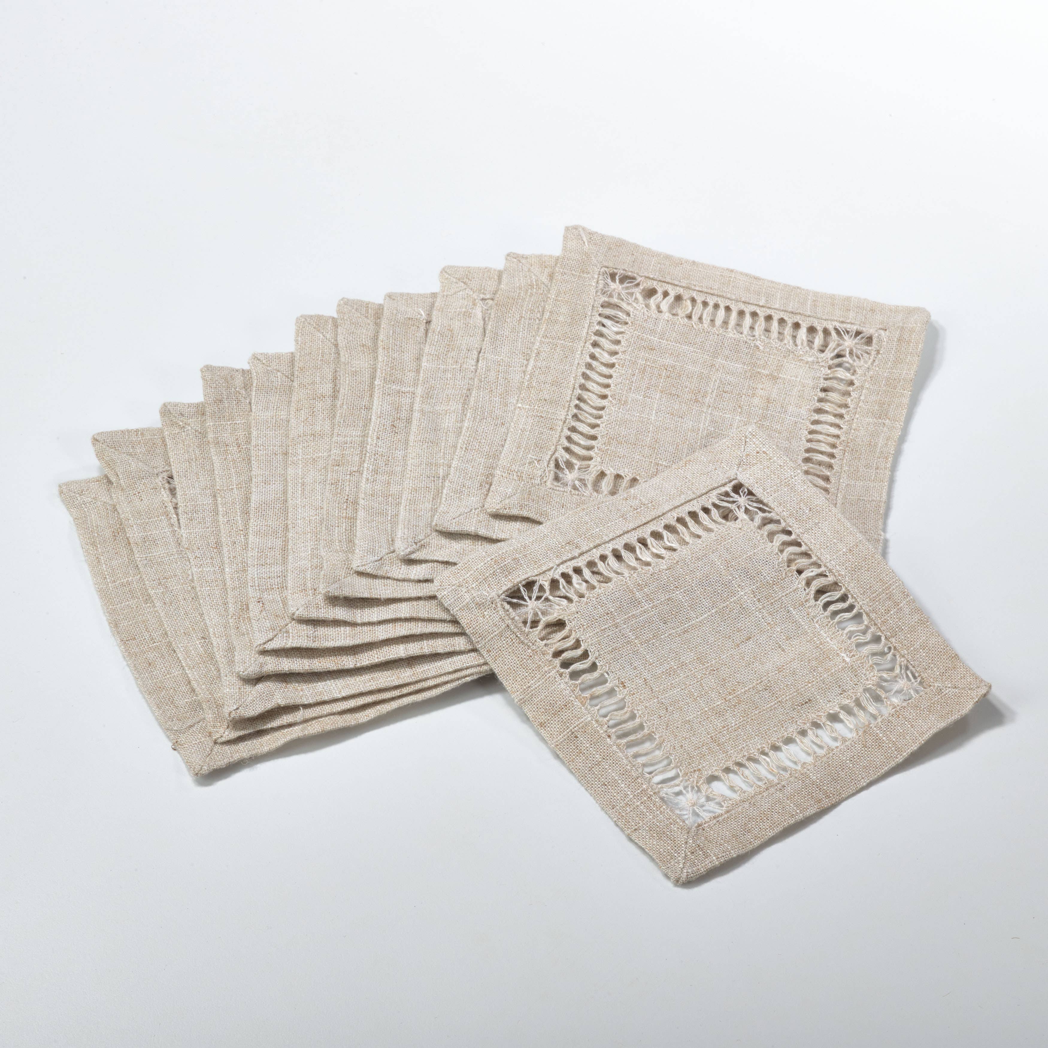 Toscana Hemstitched Cocktail Napkin