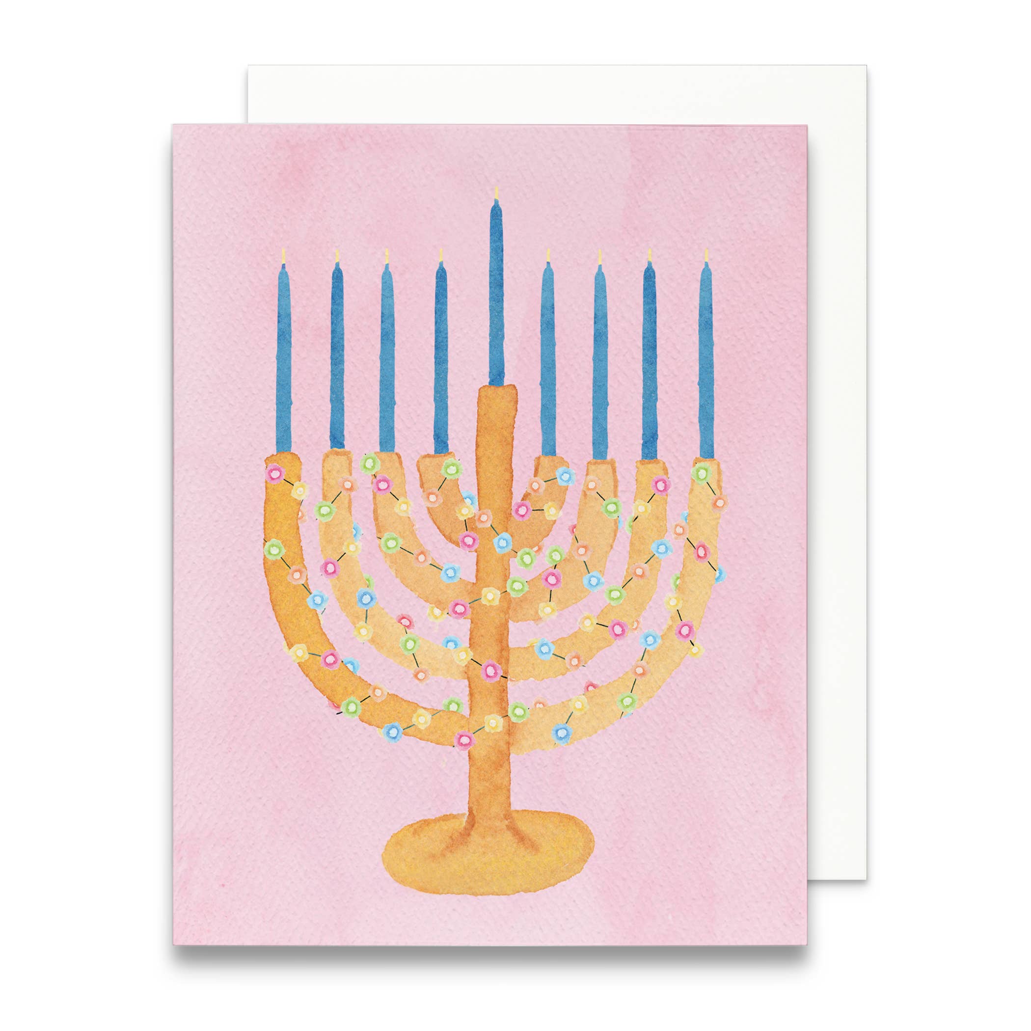 Festive Menorah Greeting Card