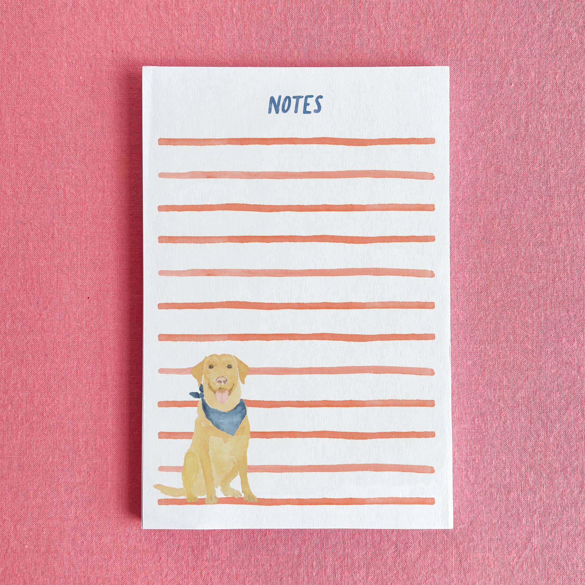 Americana Dog Notepad | Yellow Lab Notepad | Dog Notepad