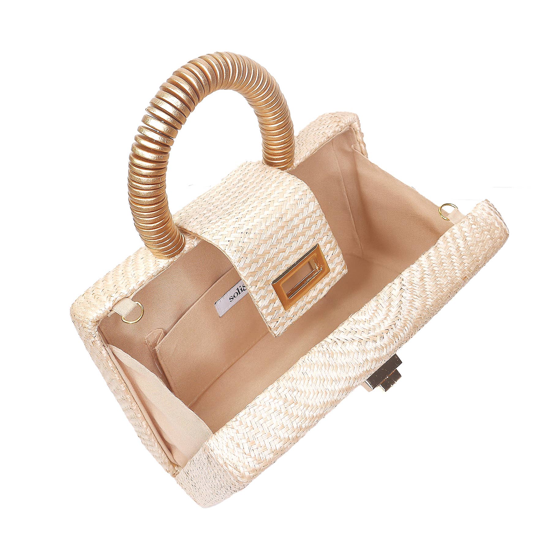 Cream & Gold Clutch | Holiday Party Bag | Spa & Resort Style - Salt & Creek
