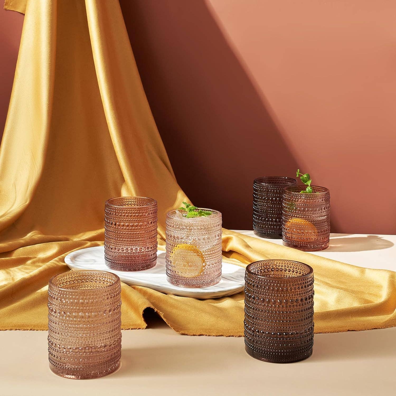 Venus Hobnail Drinking Glass