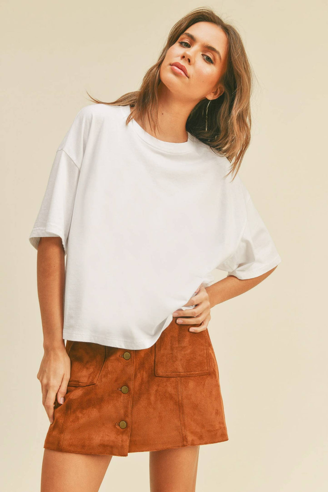 Essential Long Cropped T-Shirt