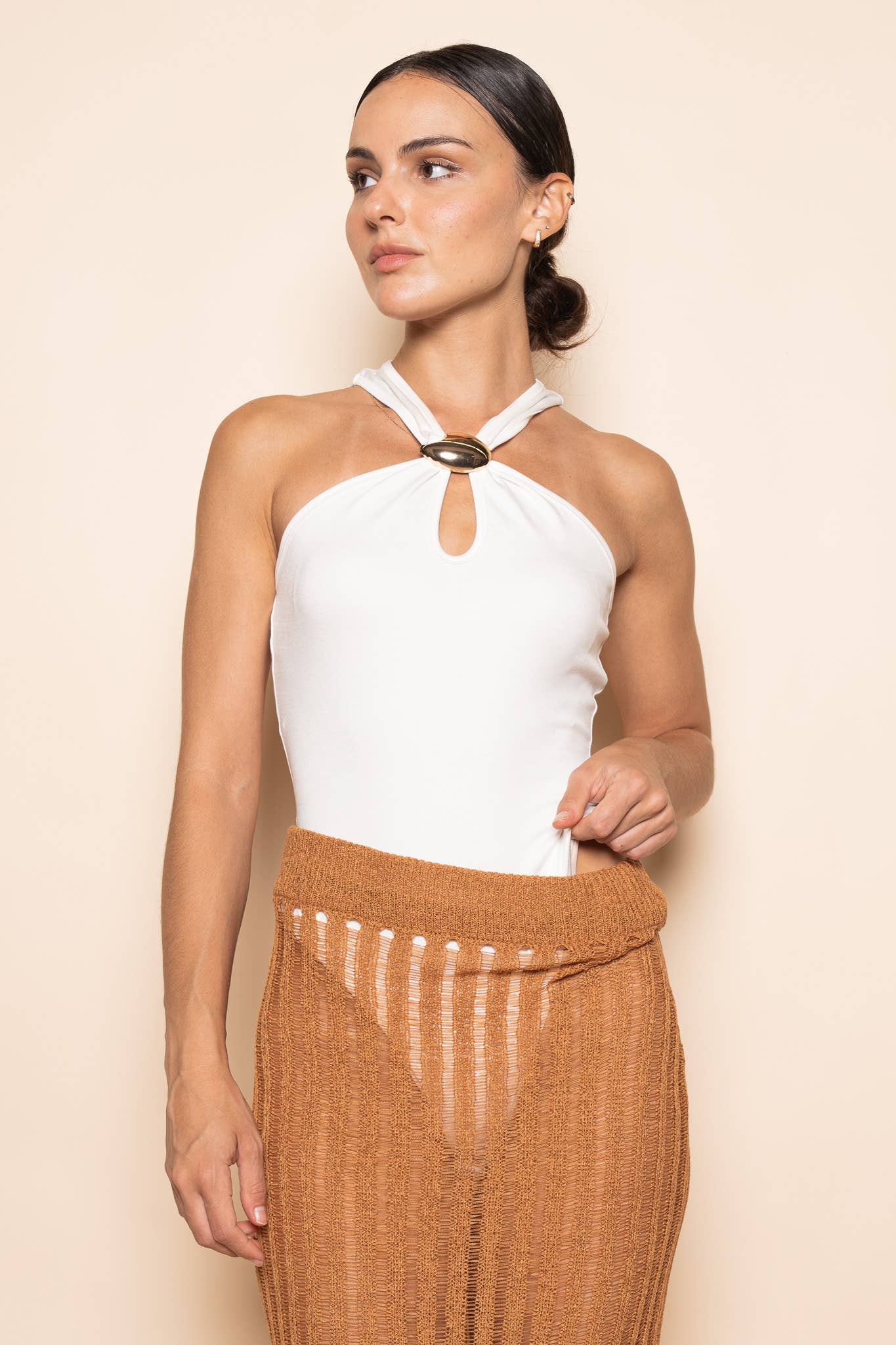 RACERBACK KEYHOLE BODYSUIT-PD7112FO - Salt &amp; Creek