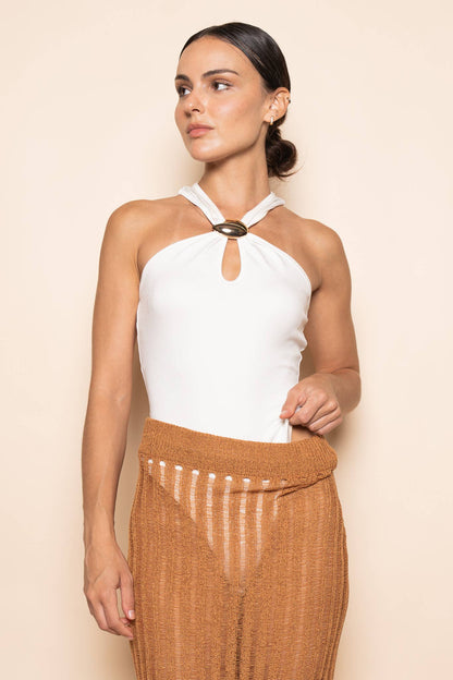 RACERBACK KEYHOLE BODYSUIT-PD7112FO - Salt &amp; Creek