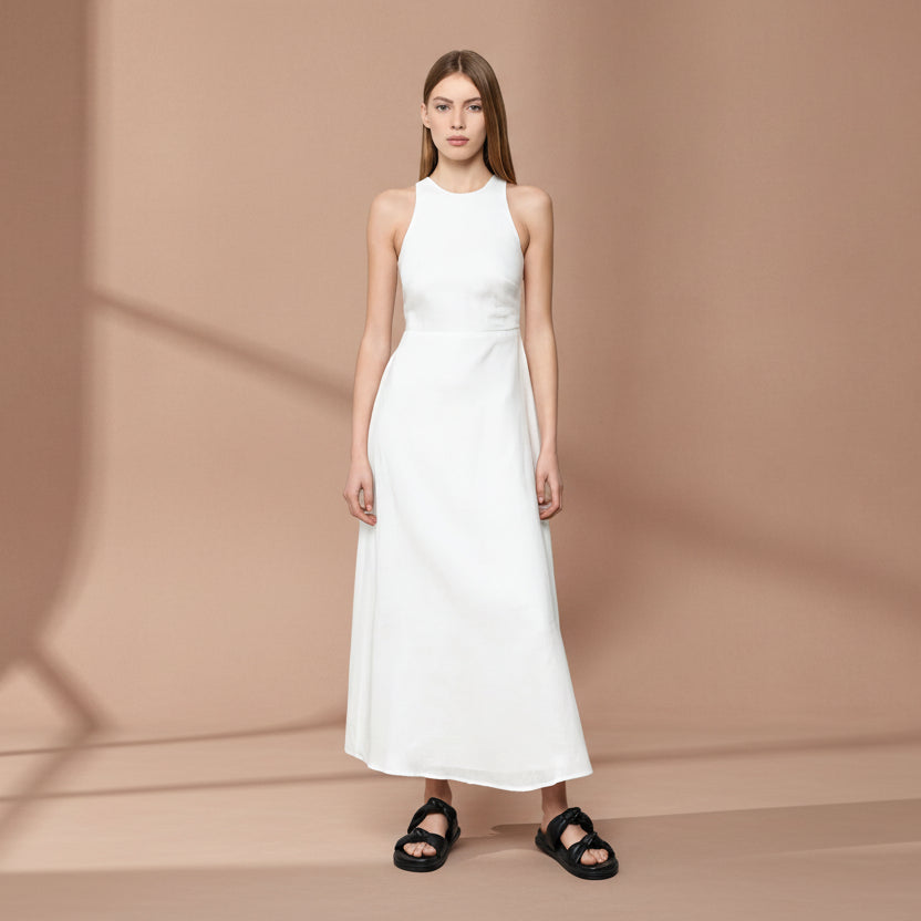White Penelope Linen Dress - Salt &amp; Creek