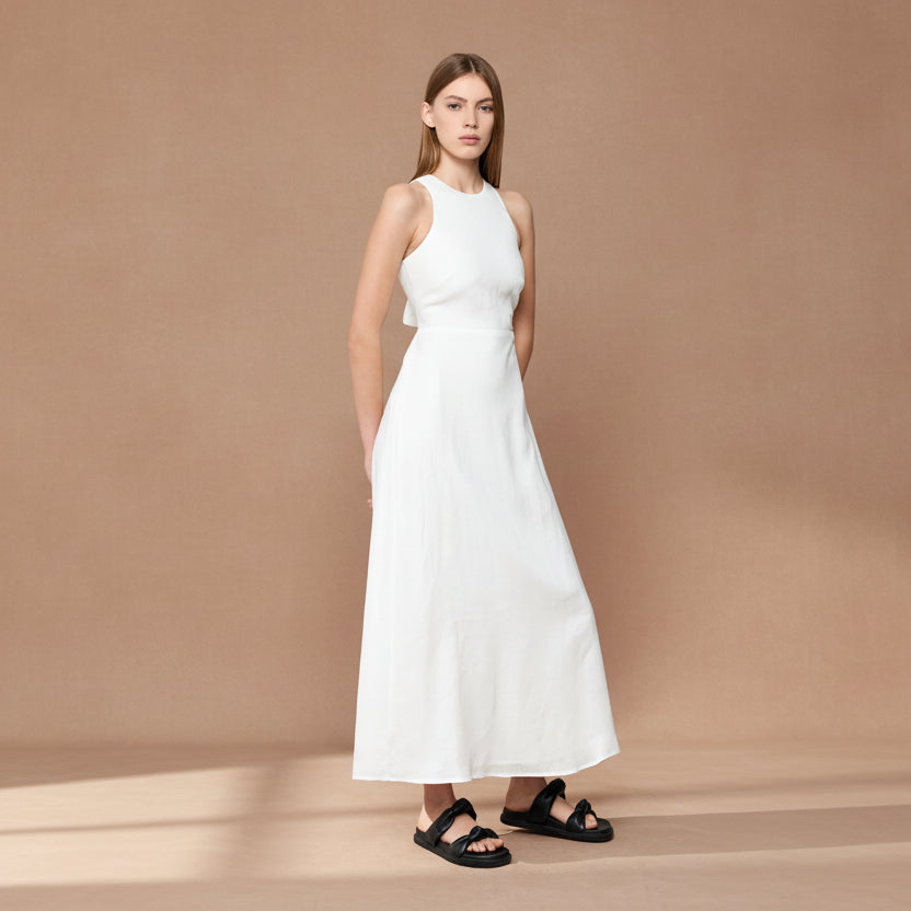 White Penelope Linen Dress - Salt &amp; Creek