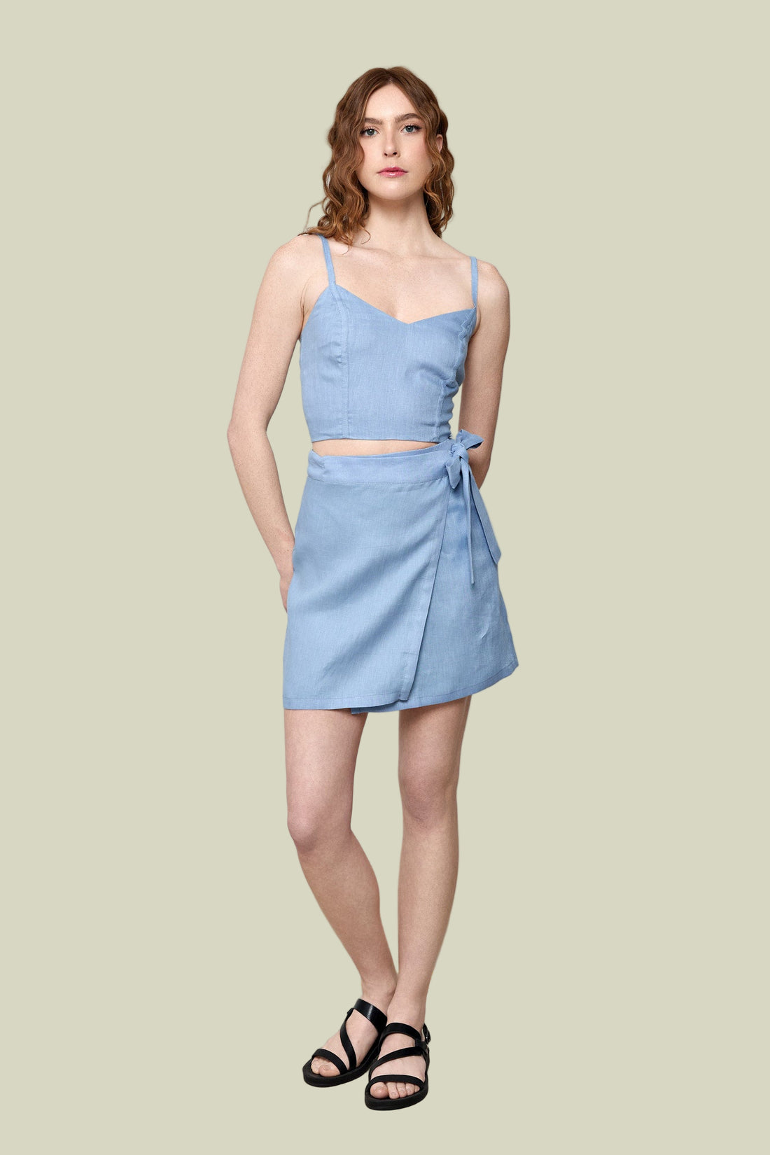 Ciel Danae Linen Wrap Skirt