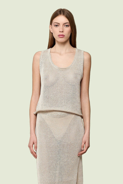 Circe Knit Linen Top