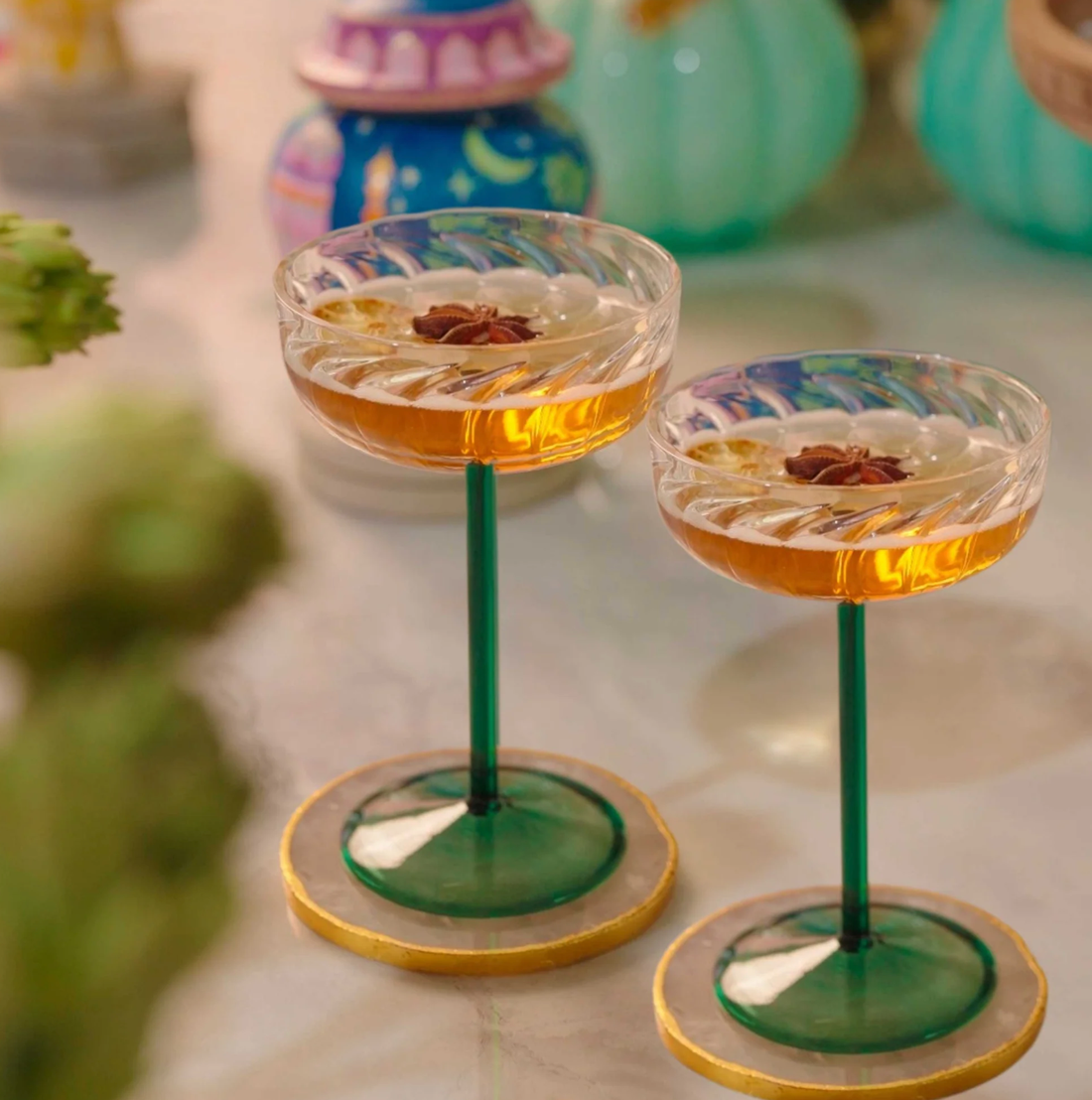 Swirl Cocktail Glass - Set of 2 - Salt &amp; Creek