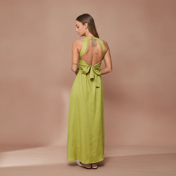 Olive Penelope Linen Dress - Salt & Creek