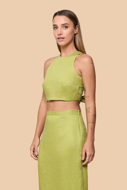 Olive Iris Top