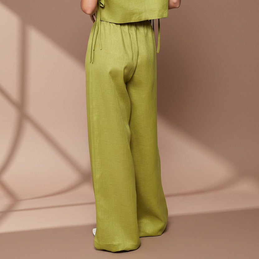 Olive Calypso Linen Pants - Salt &amp; Creek