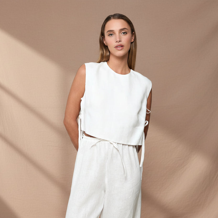 Niobe Linen Blouse - Salt &amp; Creek