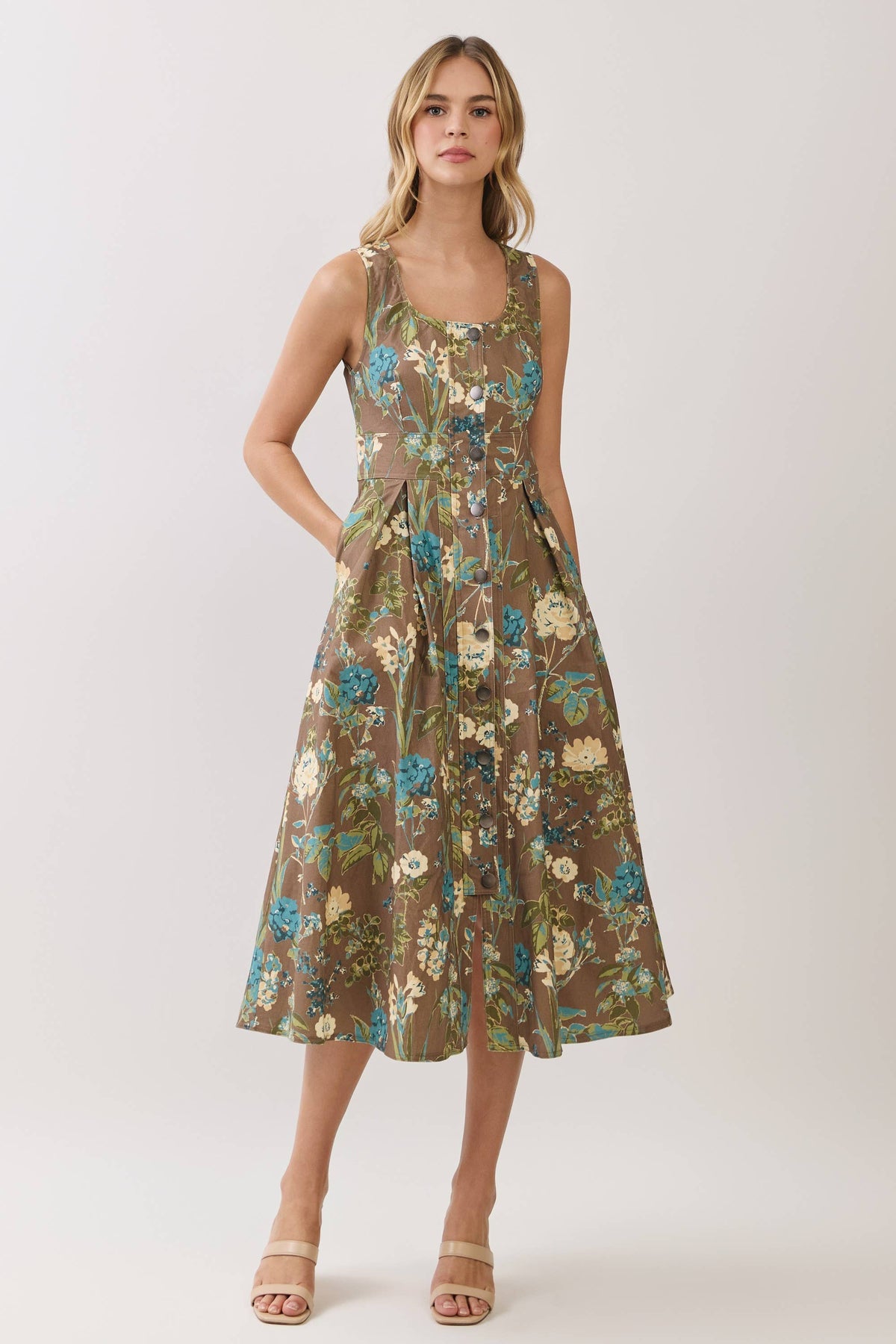 Katherine Button Down Midi Dress - Salt &amp; Creek