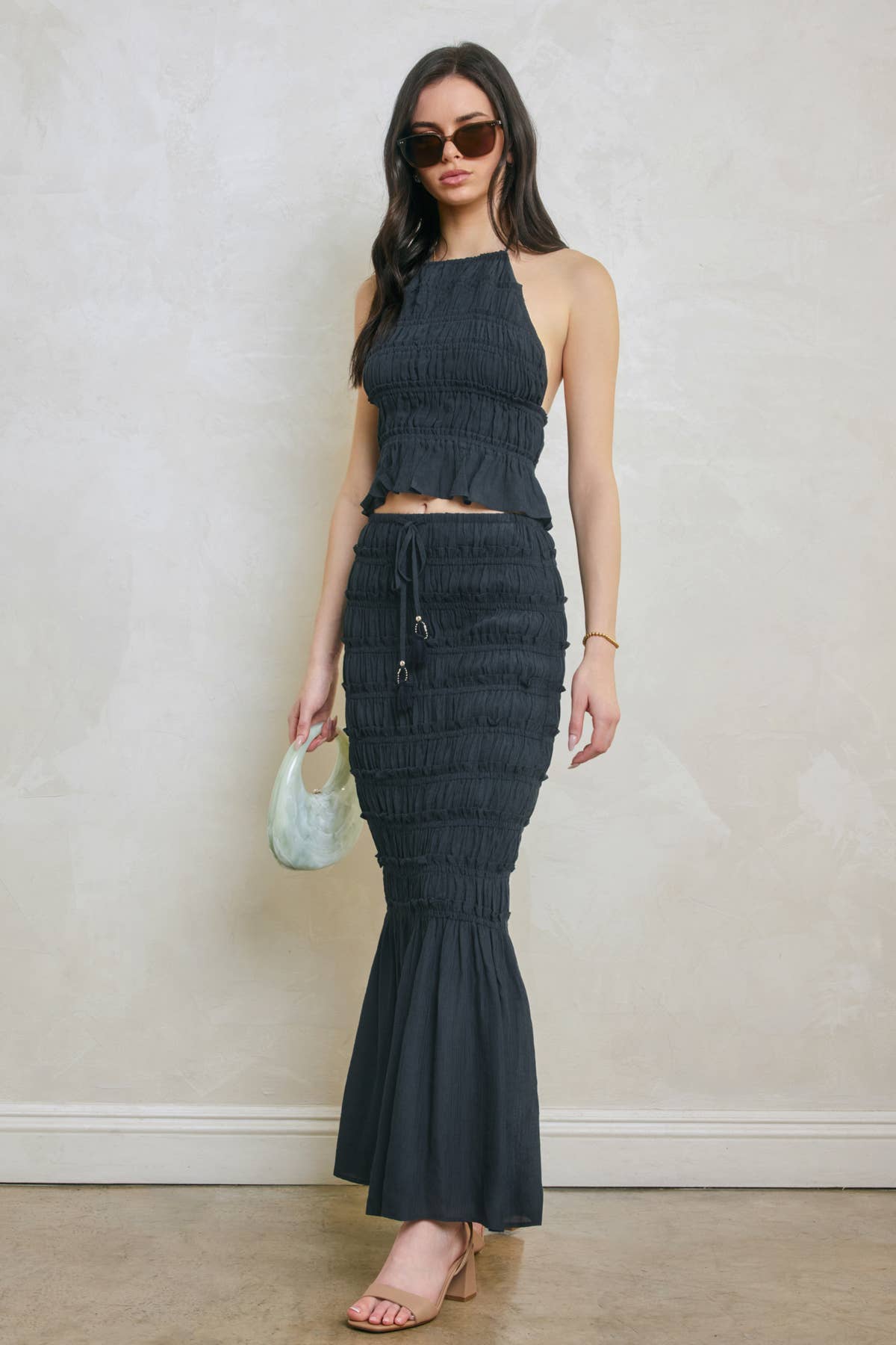 Endless Shore Open Back Smocked Halter Top - Salt &amp; Creek