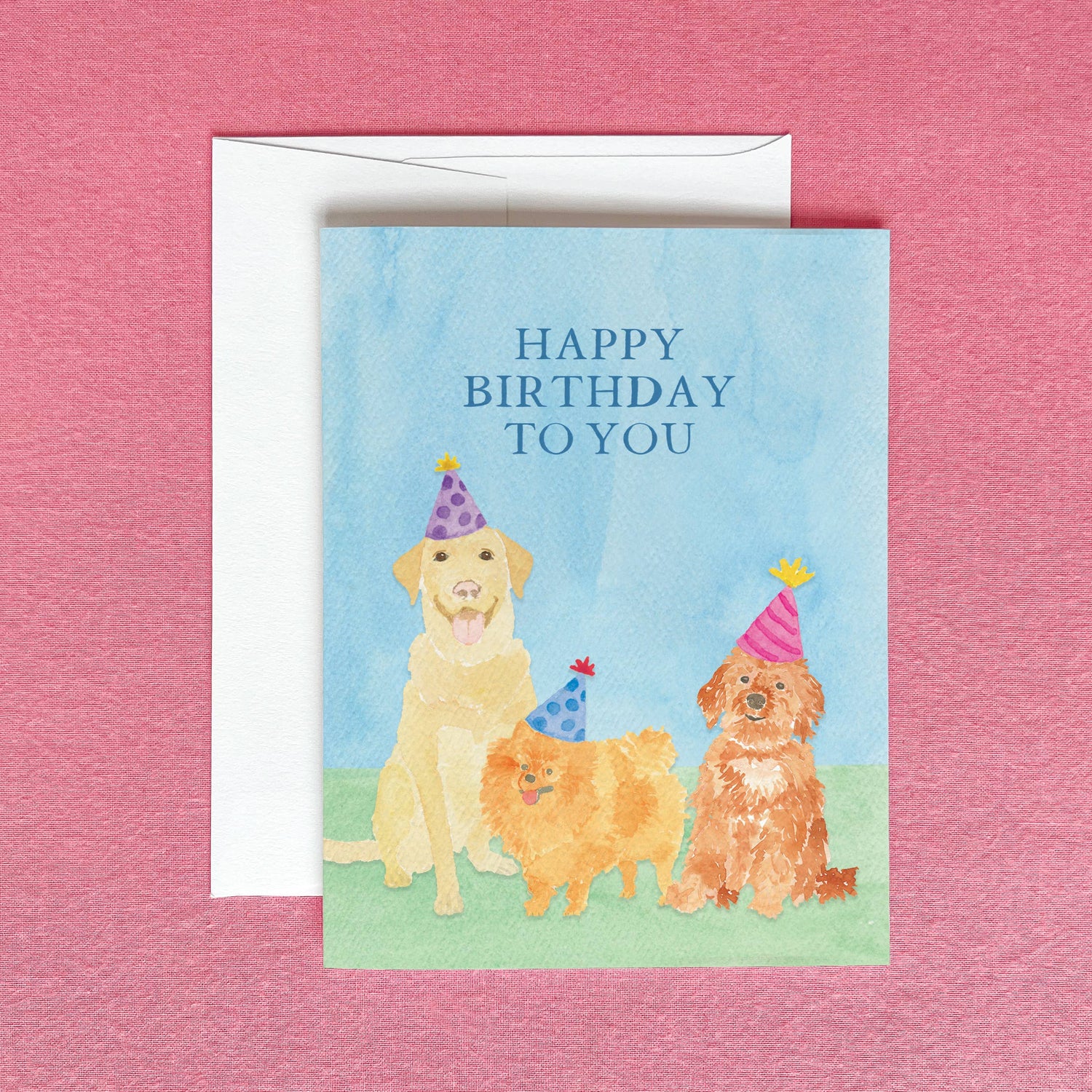 Cute Dogs Birthday Greeting Card | Kid&