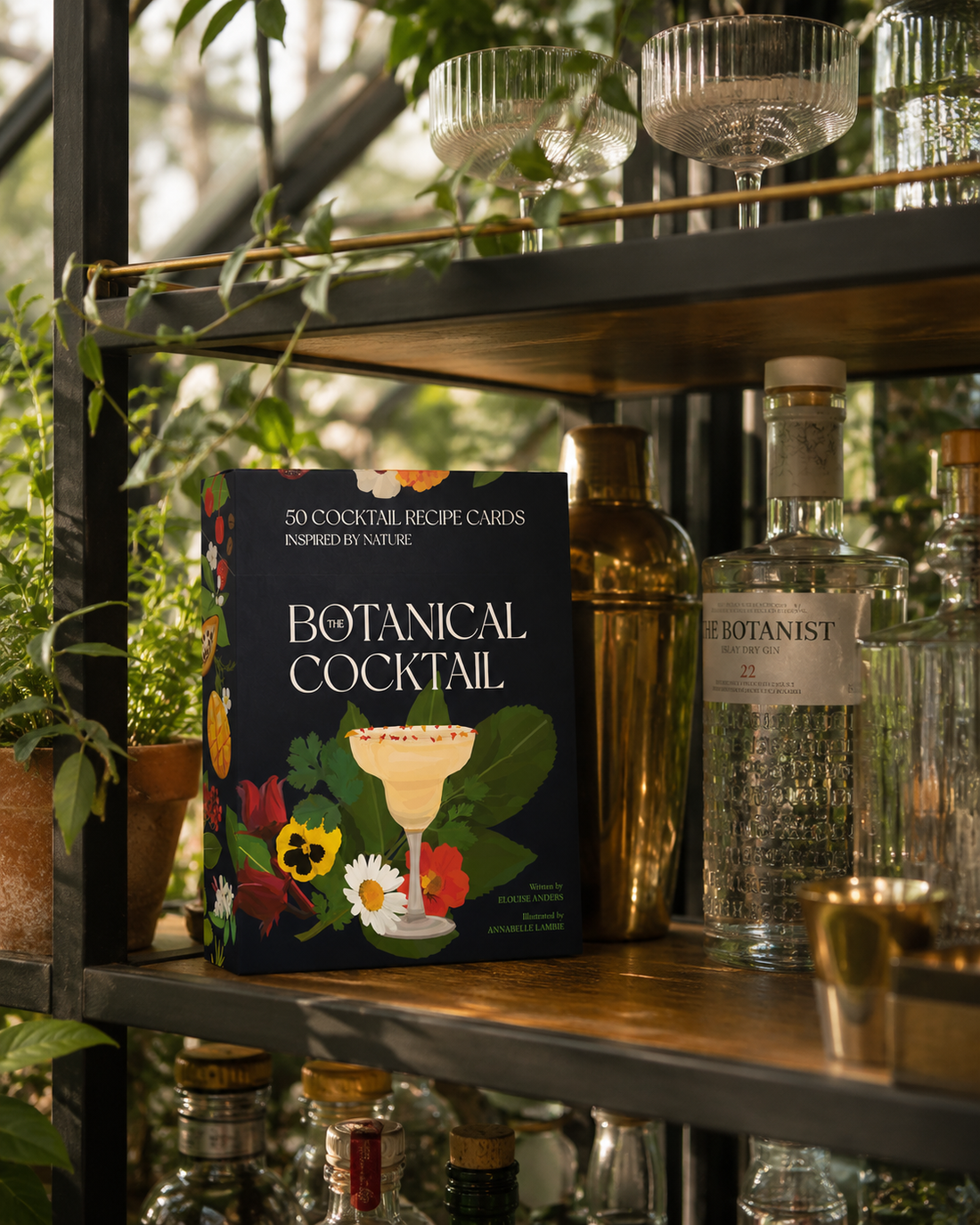 Botanical Cocktail Recipe Cards