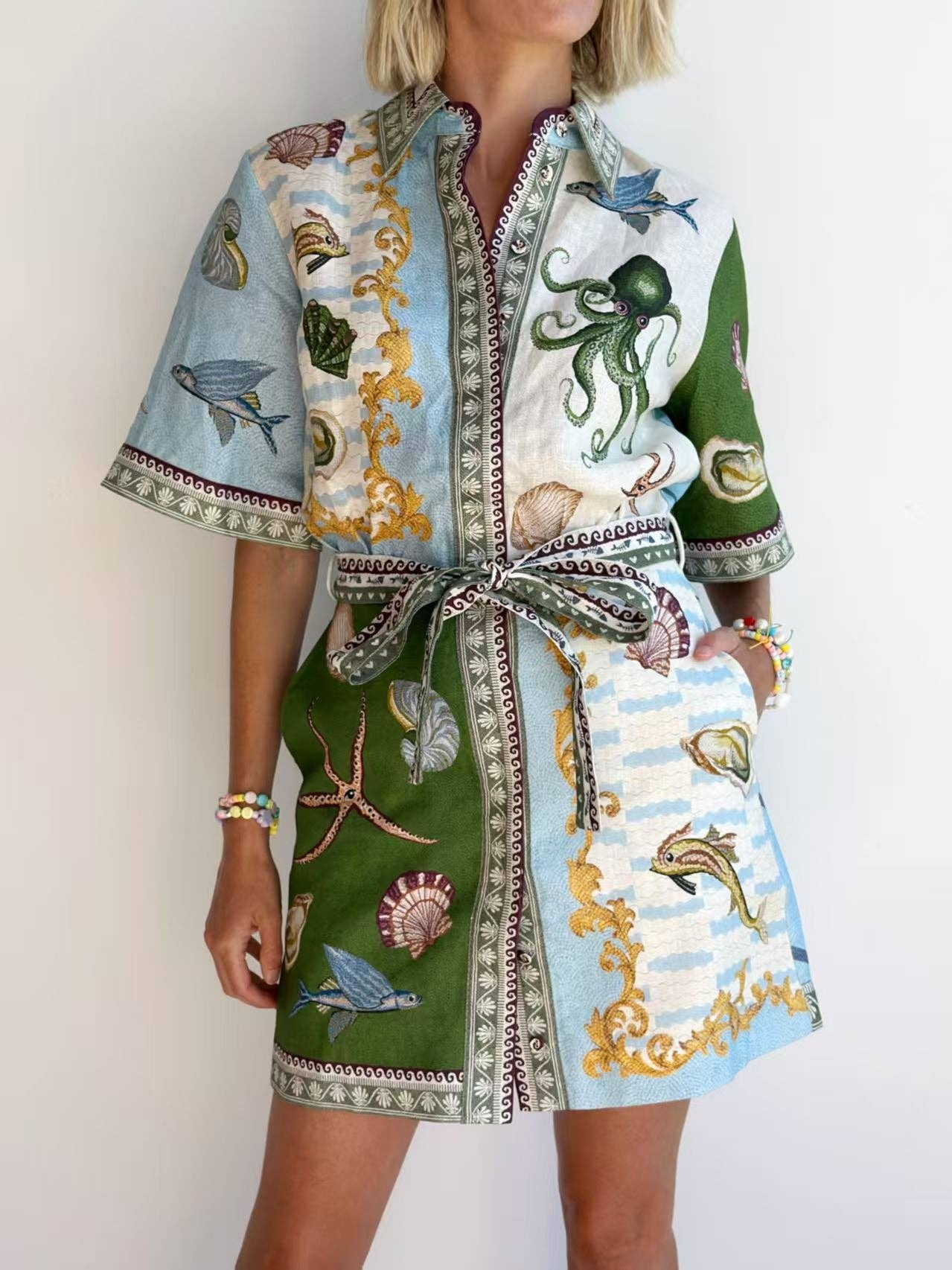 Deep Sea Dreaming Shirt Dress