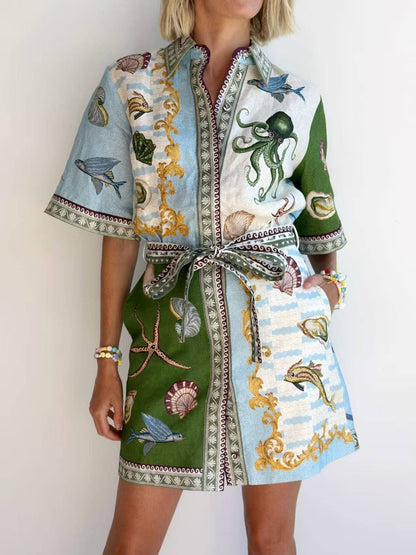 Deep Sea Dreaming Shirt Dress