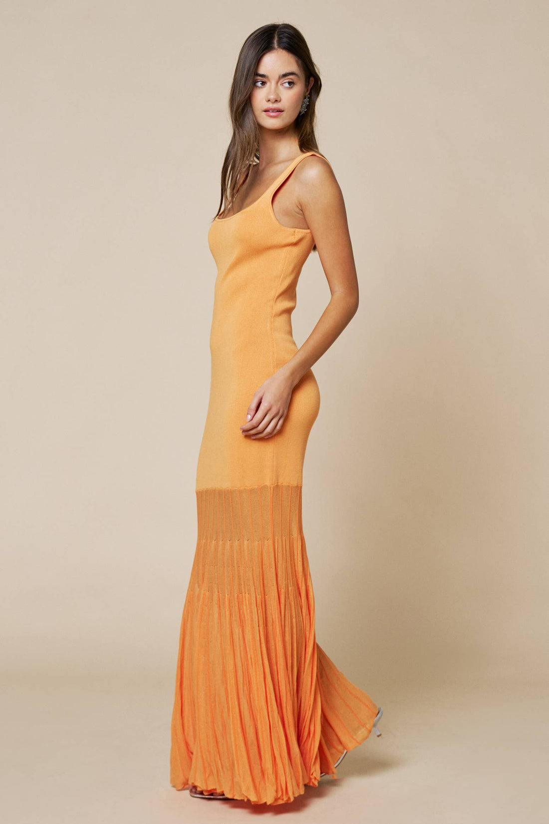 Sleeveless Sweater Maxi Dress W/Mesh Skirt - Salt &amp; Creek