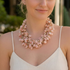 Pink Beaded Collar Necklace | Coastal Statement Jewelry - Salt & Creek
