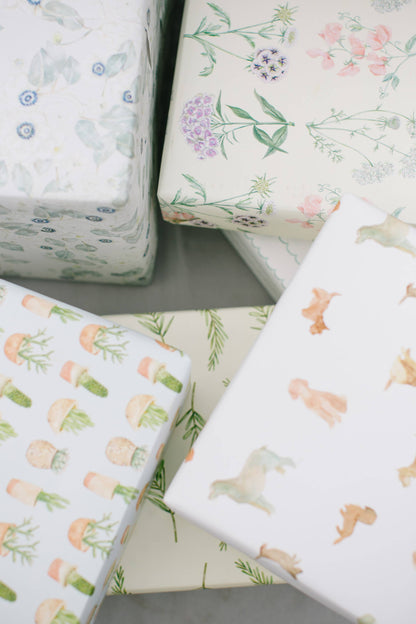 Floral Botanic Gift Wrap Roll - Salt &amp; Creek