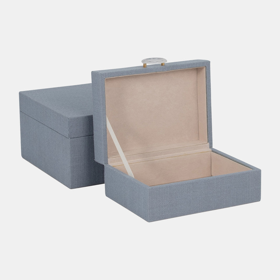 Indigo Boxes, Set of 2