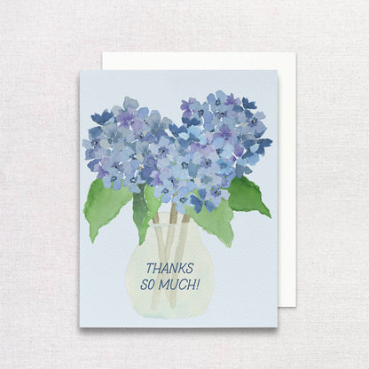 Hydrangea Thank You Greeting Card | Thanks So Much Card - Salt &amp; Creek