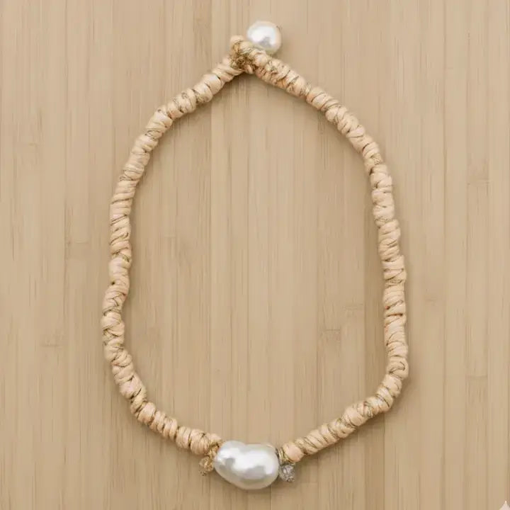 Pearl Necklace &amp; Bracelet Set