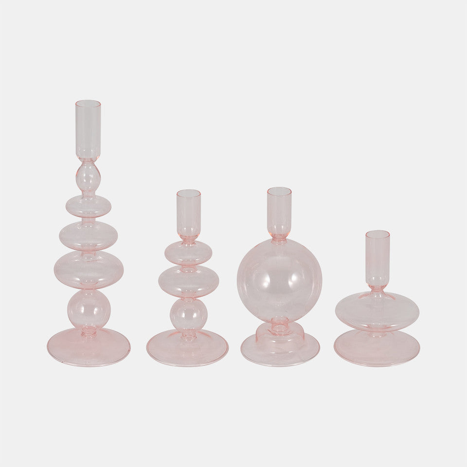 Glass Taper Candle Holder