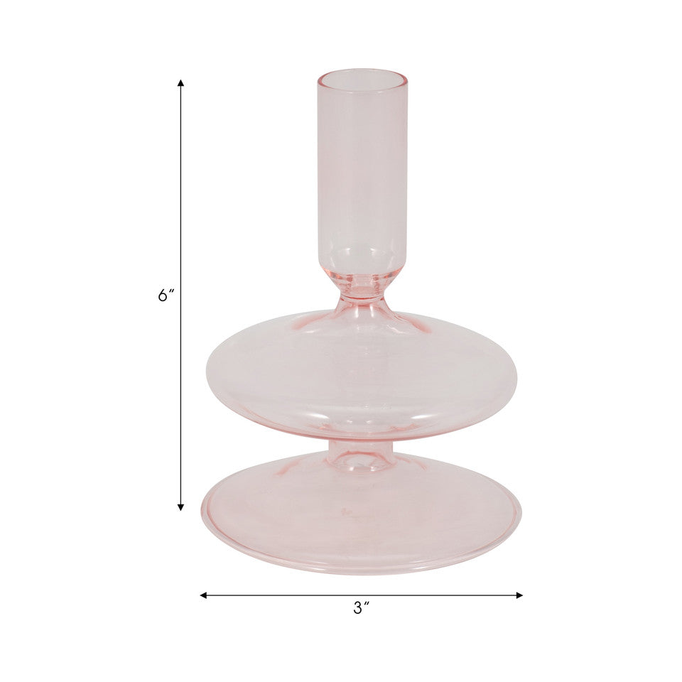 Glass Taper Candle Holder