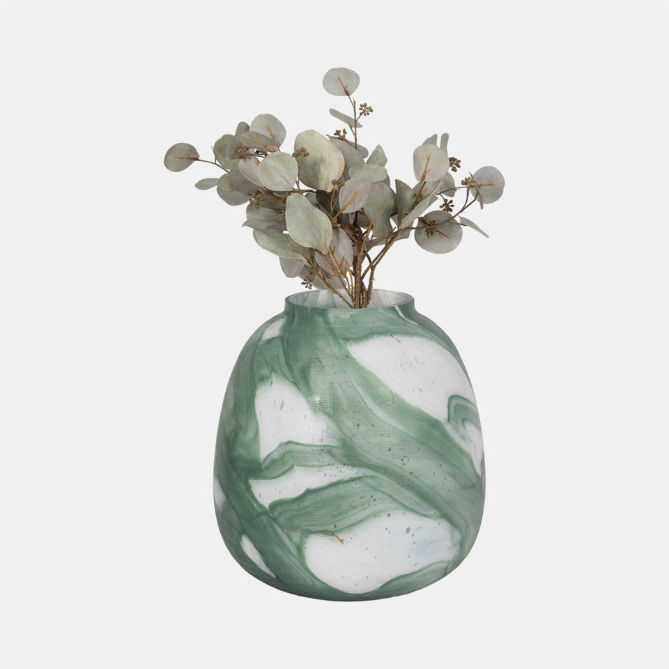 Viridian Drift Vase